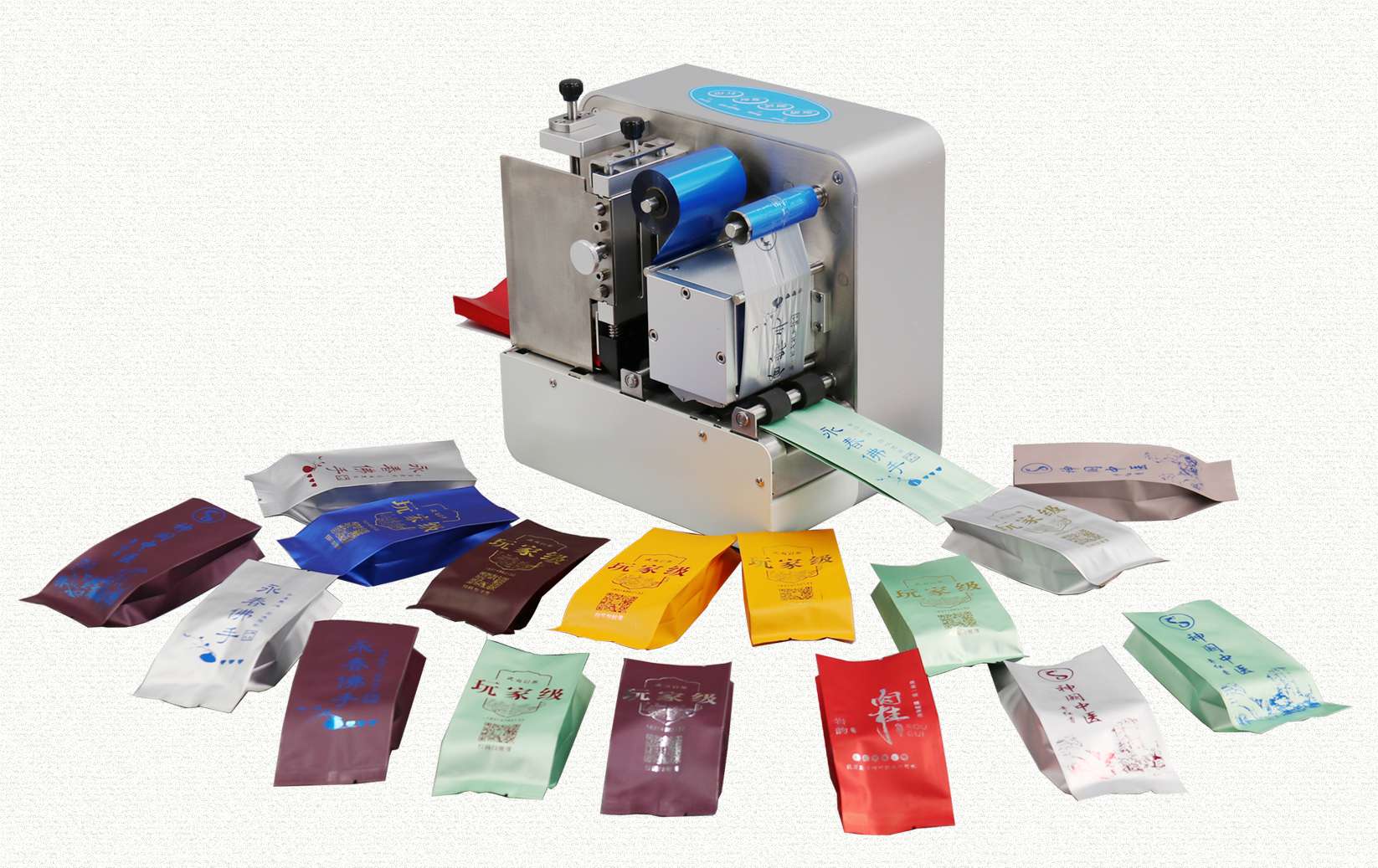 Automatic packaging bag bronzing machine