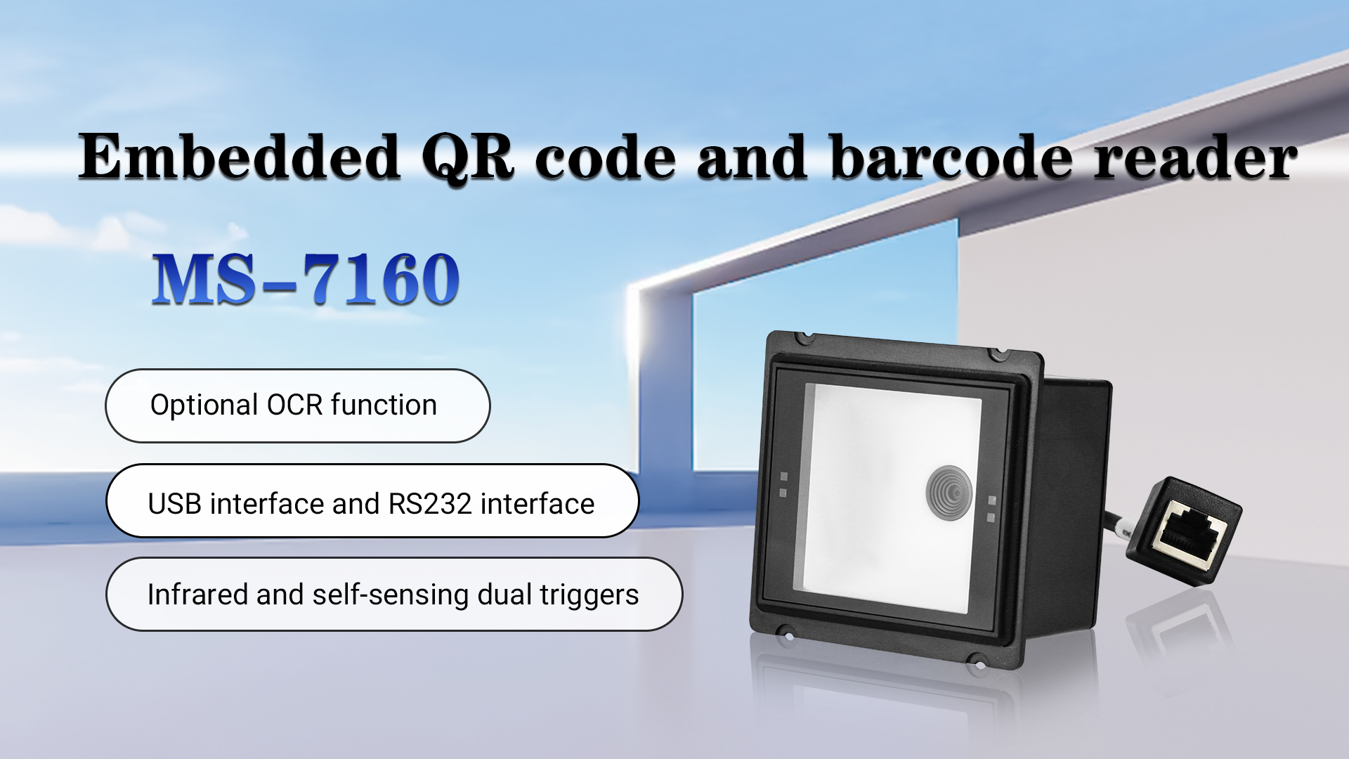 Features of Masung  QR Code Barcode Multifunctional Scanner MS-7160