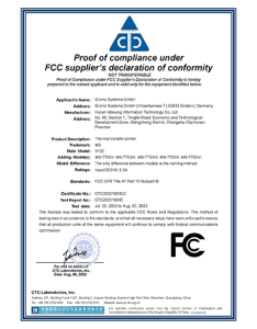 Certificate Kiosk-FCC