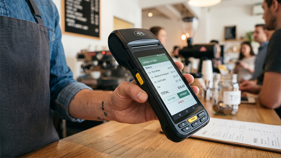 handheld POS terminal