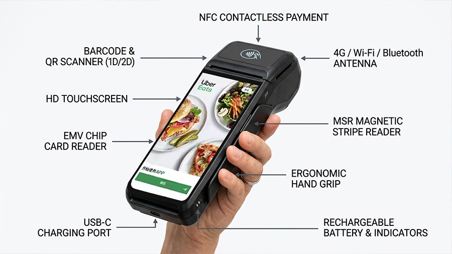NFC handheld POS machine
