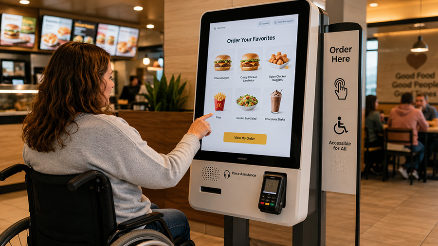 accessible self-service kiosks