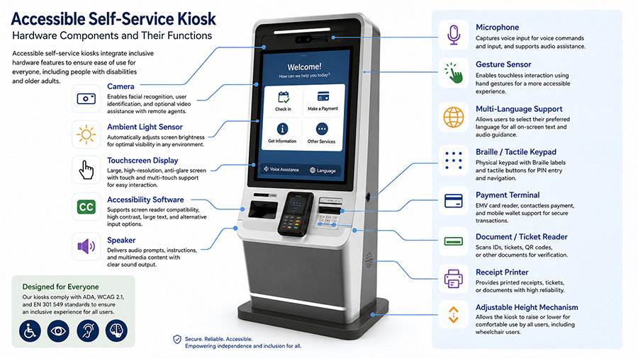 disability-friendly kiosks