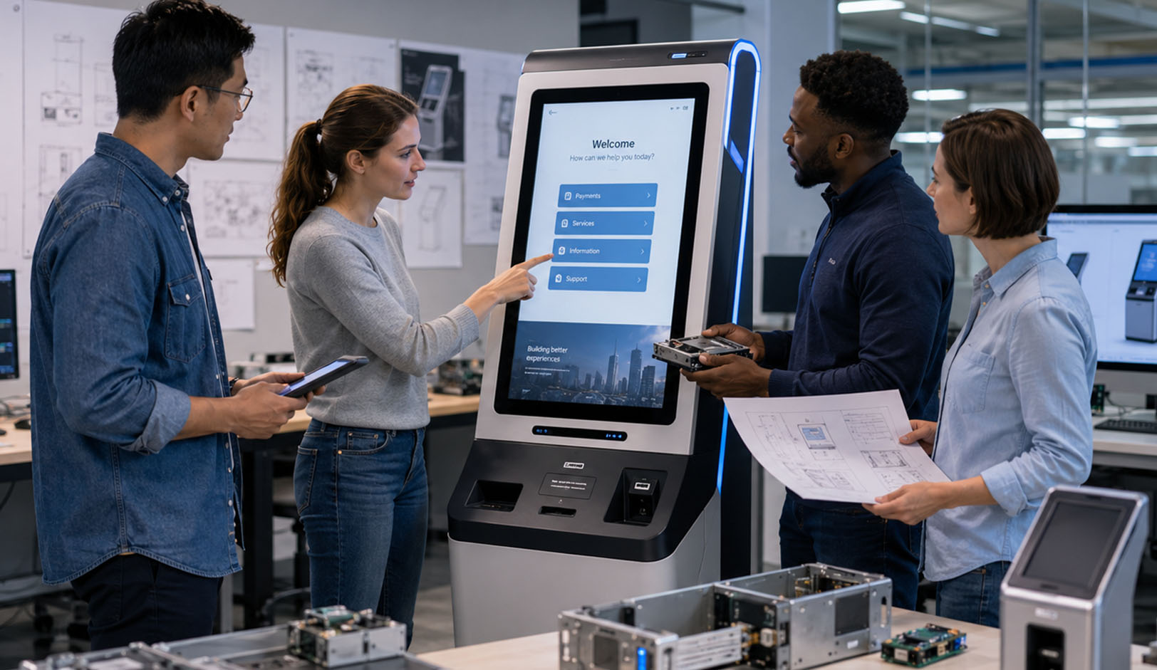 Custom Self-Service Kiosk