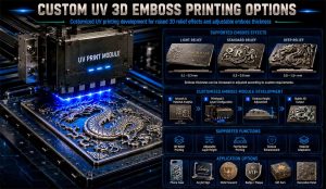 Custom Uv 3d Emboss Printing kiosk