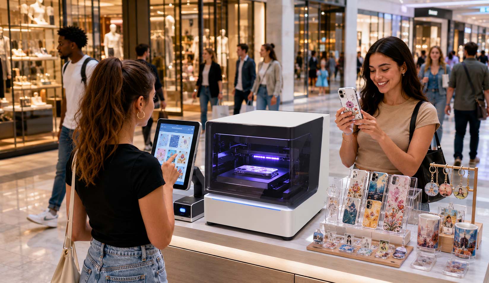 Shopping Malls UV Kiosk