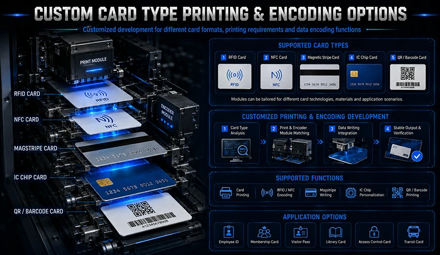 Customization of Self-Service Card Printers
