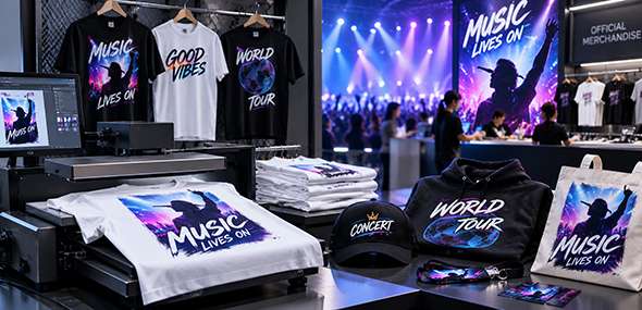 DTF Printing Equipment for Concert Merchandise