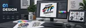 DTF heat transfer workflow