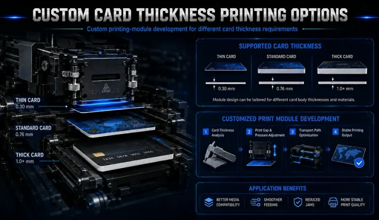 Self-service Kiosks for Printing Thick Cards