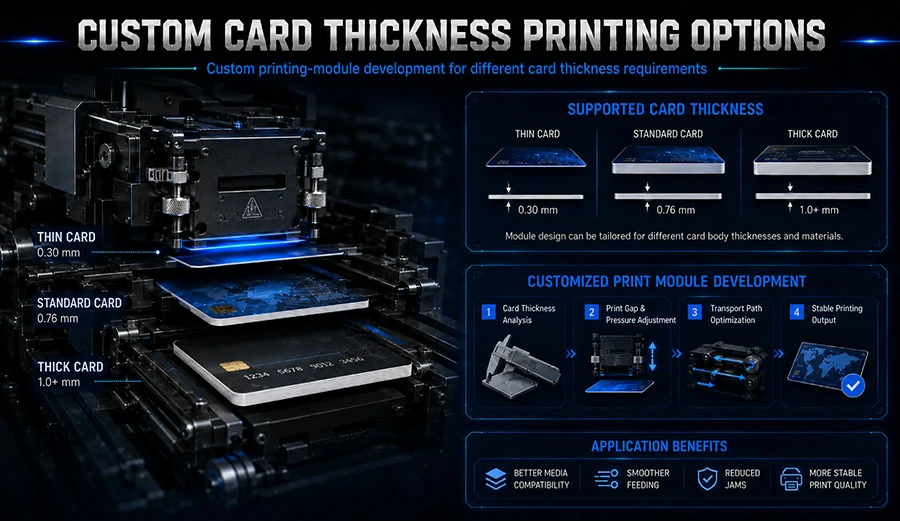 Self-service Kiosks for Printing Thick Cards